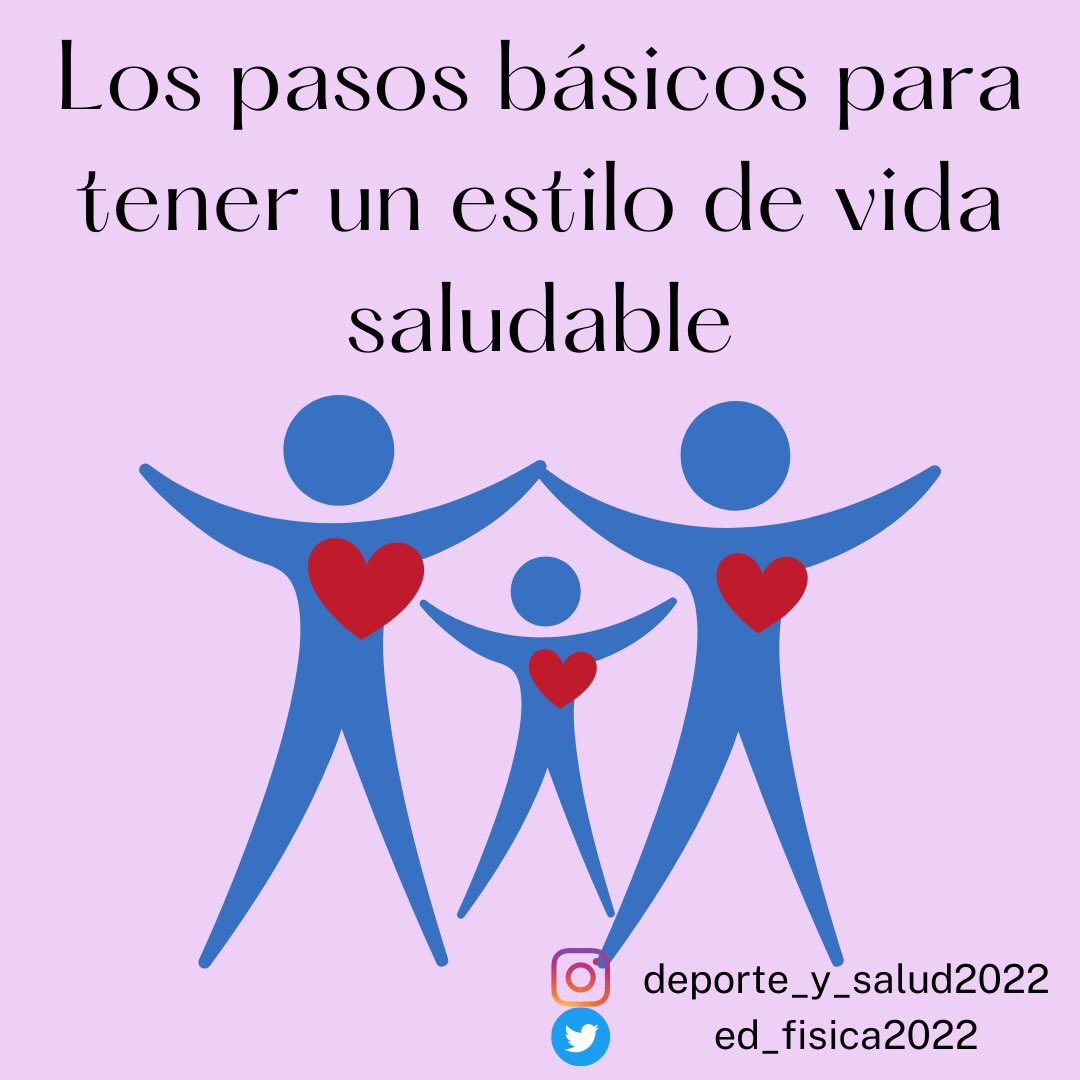 ed_fisica2022's tweet photo. Buenos días tuiteros! Hoy os dejamos un post sobre los pasos básicos para llevar un estilo de vida saludable. 
Contadnos, cumplís con alguno de estos pasos? https://t.co/e9c7zb1qCe