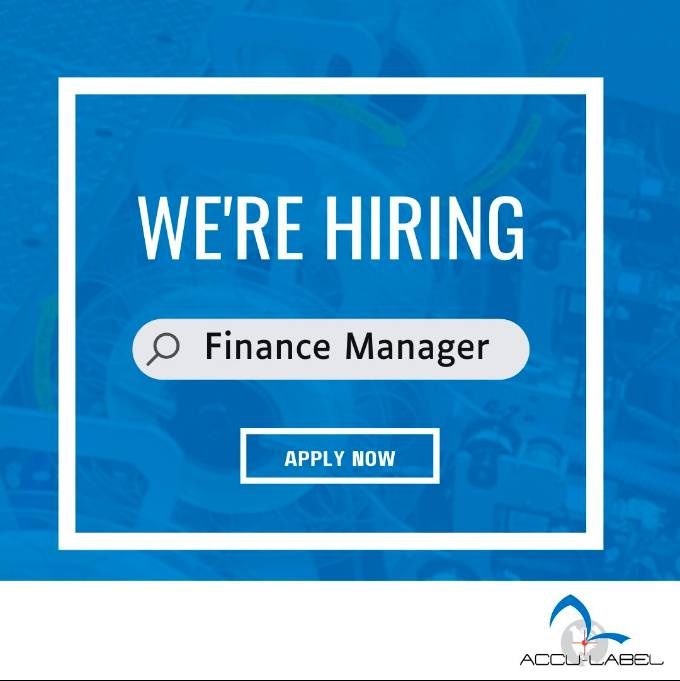 #WereHiring a #FinanceManager here at Accu-label! 

The #Financial Controller will be part of the senior management team, managing all financial and #accounting operations for the company.

Learn more about the position and apply now at:
lnkd.in/gc6YYmMy

#hiring #windsor