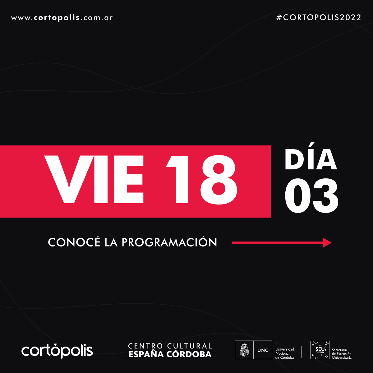 cortopolis's tweet photo. Una nueva jornada comienza!

📌Preparate para vivir hoy la #MuestraCompetitiva2022!

🎞 12 #cortos fueron seleccionados por nuestro jurado, ¡Imposible perdérselos!

📌Muestra Competitiva I - 18hs
📌Muestra Competitiva II - 23hs

¡Te esperamos en el @cineclubmuni ! https://t.co/dY4L02t8Kr