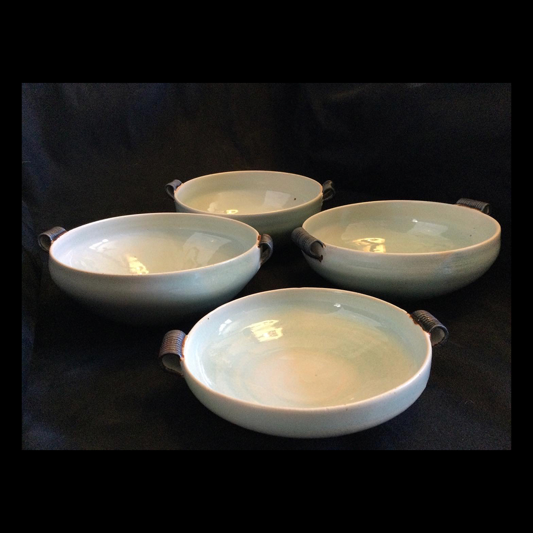 And another lovely ceramics artists is Jan Barker.
Jan creates beautiful handmade ceramics, mainly functional wheel thrown stoneware, and some raku and earthenware pieces, some jewellery.