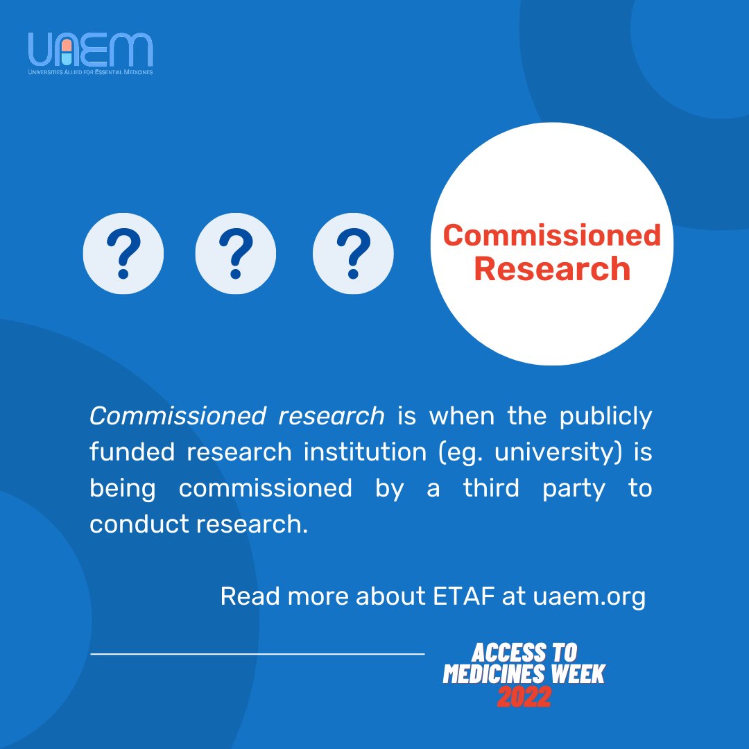 uaem's tweet photo. Why does UAEM advocate for ETAF?✊🏽

Technology transfers can happen through several different pathways. By addressing all of these modalities, ETAF ensures public access to these life-saving, public-funded, health technologies that are developed at universities.  

#Access2Meds https://t.co/DFvcLjRN6P