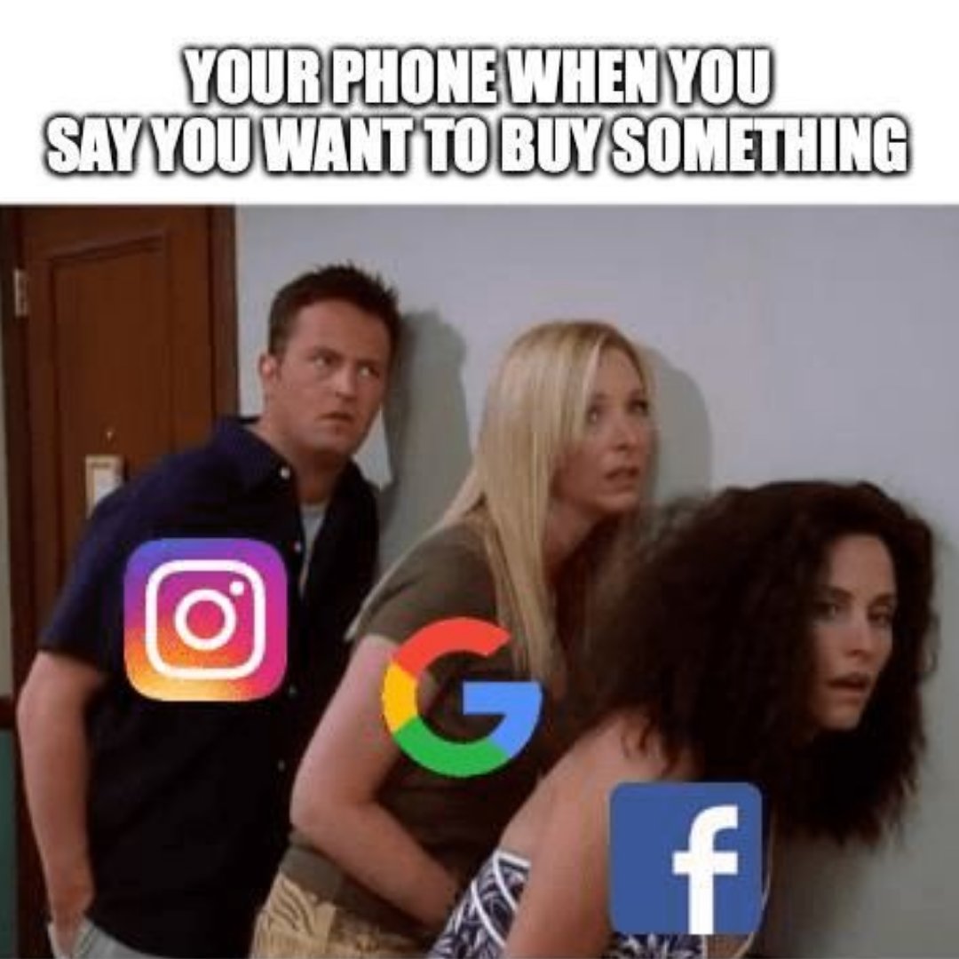 zenchangeinc's tweet photo. Some say creepy, some say helpful ๐ What do you think??
#meme #technology #virtualrecognition #marketinghumor https://t.co/IpAvB9ZLuB