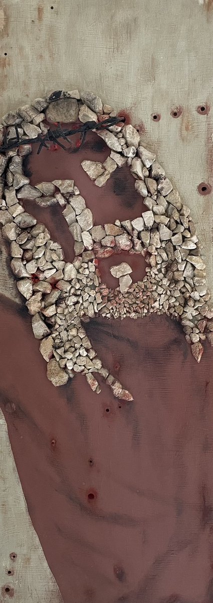 <a href="/ProfessorJun_/">Professor Jun</a> Good morning prof 🇮🇹❤️

This is 🖼 JESUS CHRIST 🖼

Realized all with stones and painted with acrylics