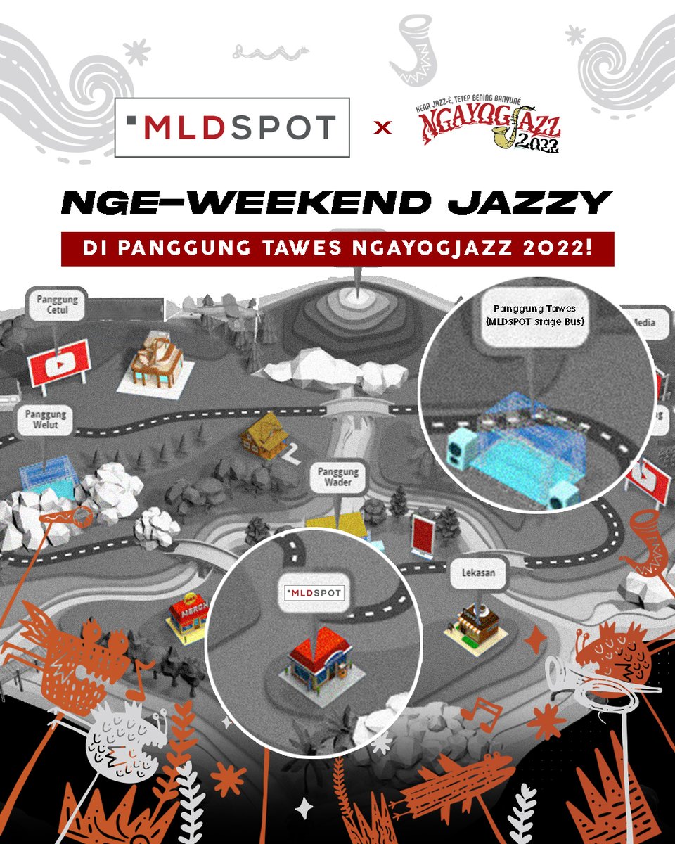 MLDSPOT's tweet photo. Lo udah siap buat sing along bareng di Ngayogjazz 2022?
#MLDSPOT #INSPIRINGLIFESTYLE #MLDJAZZPROJECT #NGAYOGJAZZ https://t.co/KNMZ8sHvR4