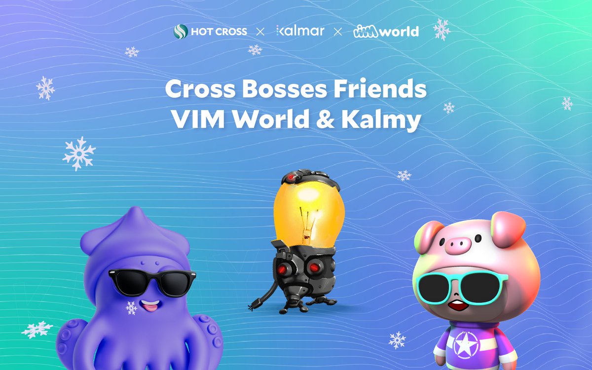 hotcrosscom's tweet photo. 🐷 Cross Bosses made some new friends lately!

🎮 @VIMworldGlobal verified Cross Bosses for Smart NFTs activation.
🦑 @KalmyAPP Cross Bosses staking ongoing.

🤝 Thank you for the support!

📍 https://t.co/tE4b6fWPoA https://t.co/RDl1LUNlIP