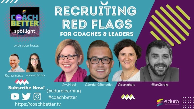 EduroLearning's tweet photo. ๐ฉ Can you recognize recruitment red flags?
๐๏ธIn this #coachbetter episode we have a fantastic panel of four experienced coaches who have recently been recruiting for coaching or leadership positions!
๐Listen at https://t.co/Ml2Kthk5Mh
#educoach #edutwitter #pd #coachedu https://t.co/F29Mvn4qks