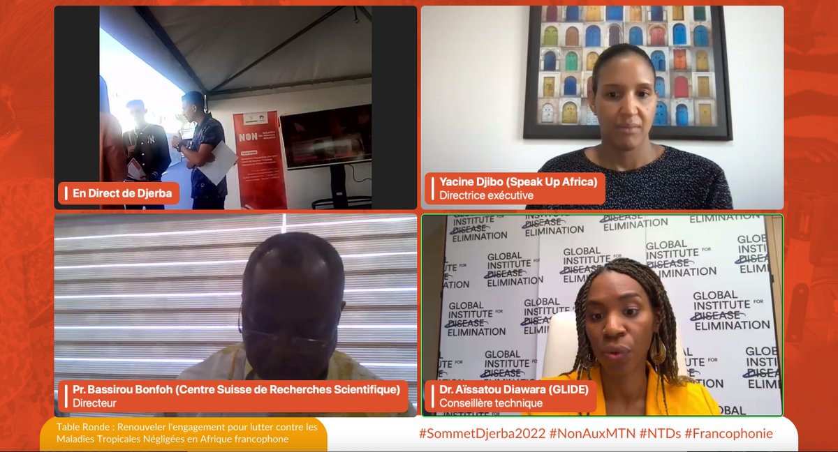 SpeakUpAfrica1's tweet photo. «  Il est important d’encourager la recherche scientifique et l’innovation pour chercher à mieux comprendre les liens entre les changements climatiques, les maladies infectieuses et les maladies tropicales négligées. »

Dr @Aiss_Di, Conseillère technique @GLIDE_AE  

#NonAuxMTN https://t.co/DoxsR0vvXQ