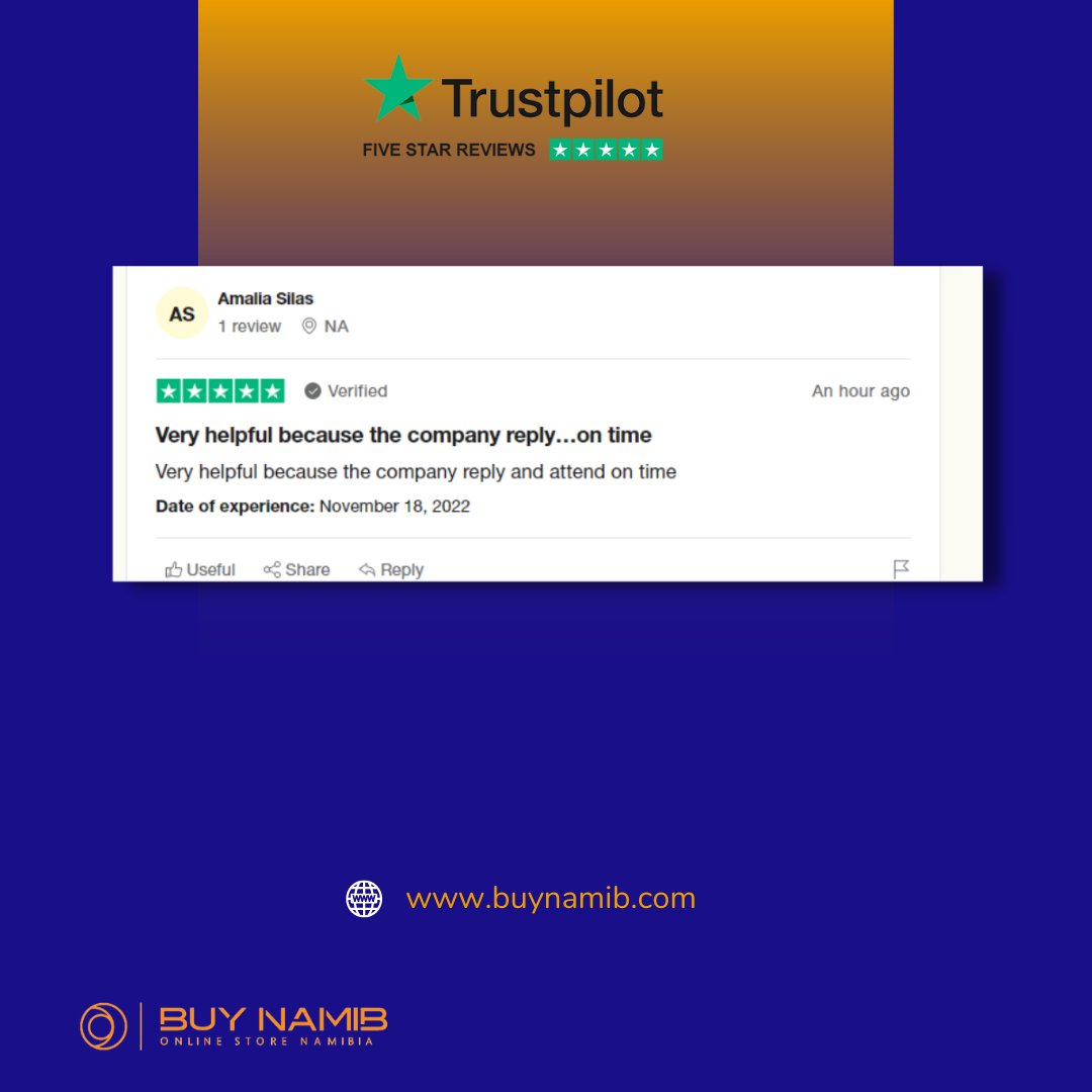 NamibiaStore's tweet image. Checkout some of our reviews 🤗
#onlinestore #Namibia #Onlinestorenamibia #buyonline #sellonline  #BuyNamib #onlineshopping #onlinestorenamibia #onlineshoppingnamibia #shopinoshiwambo #buyandsellnamibia