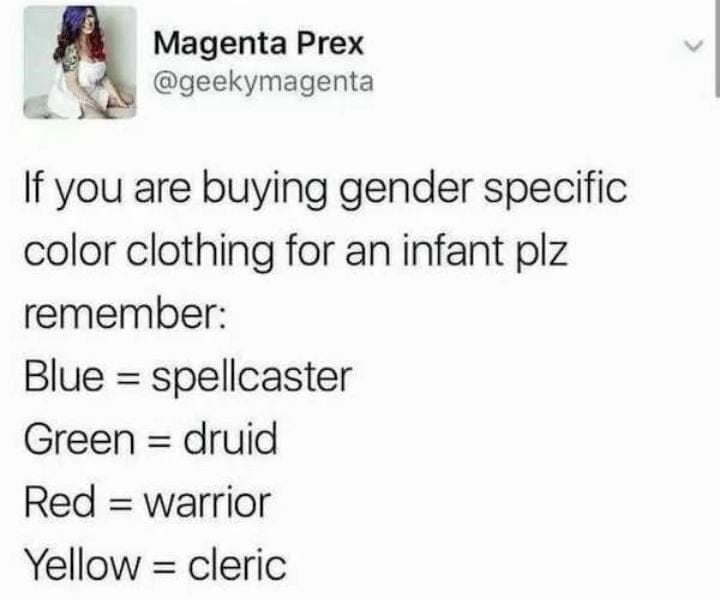 MemesDnd's tweet photo. purple is warlock
🧙🏻‍♂️⚔️🧙🏻‍♂️
from: Snoo-76854
#dnd  #rpg  #dndminiatures #charactersheet  #roleplay  #meme #bard https://t.co/OBSq2XpcWw