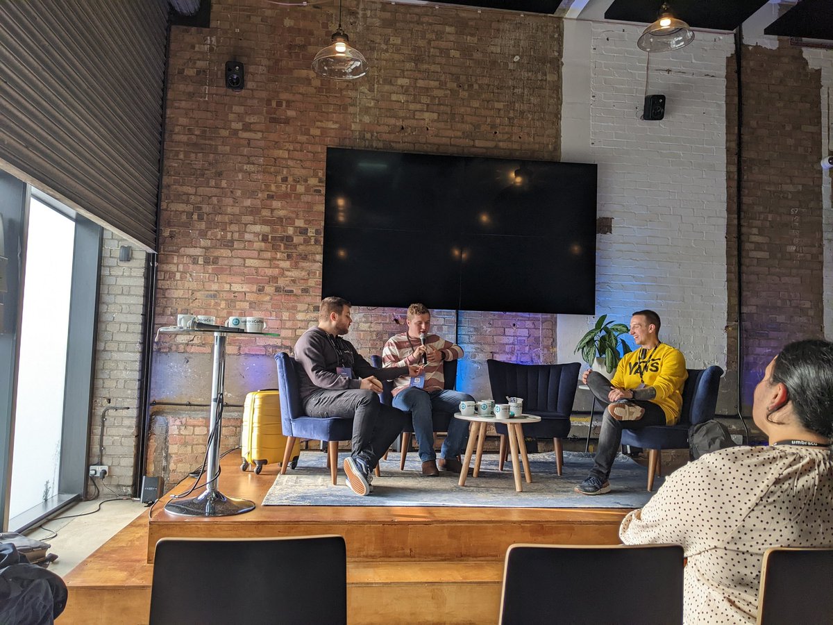 carbon6digital's tweet photo. @JackC2720 is checking off his community involvement bingo card this year: Code Garden ✅, Code Cabin ✅, Umbraco Together ✅, Guest of UmbraCoffee ✅ #h5yr https://t.co/Ak6r5YqPW1