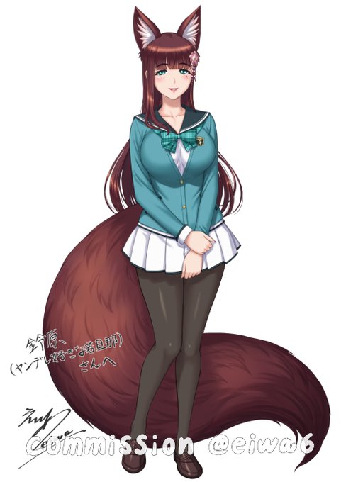 Skebのリクエストありがとうございます!。FANBOXでは大きめサイズで差分の絵も見れます😊
 https://t.co/SI7h2cWxTy #Skeb 