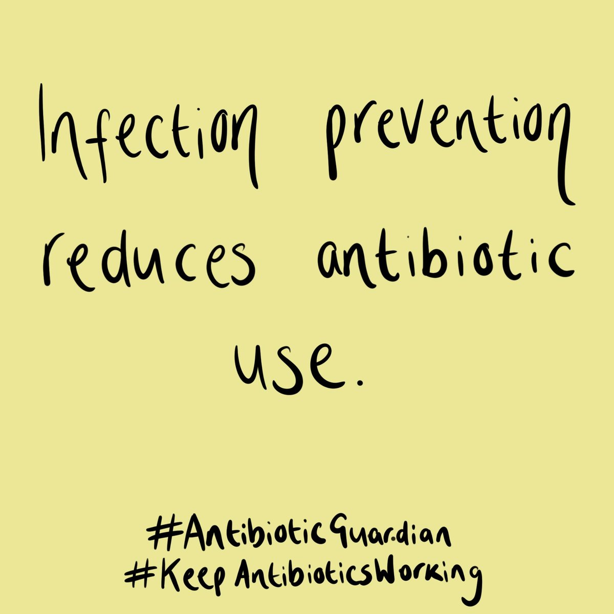 Infection prevention measures reduce #AntimicrobialResistance 
#AntibioticGuardian 
#KeepAntibioticsWorking 
#WAAW