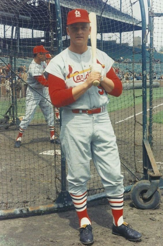 SABRbioproject's tweet photo. Check out these stirrups &amp; flannels! Roger Maris played his final 2 yrs in a 12-yr #MLB career w @Cardinals, helping them to 2 pennants &amp; WS title in '67 &amp; producing 111 OPS+ w Redbirds. His @sabr bio https://t.co/Eggq04l6kd https://t.co/RTCU7Re6ap
