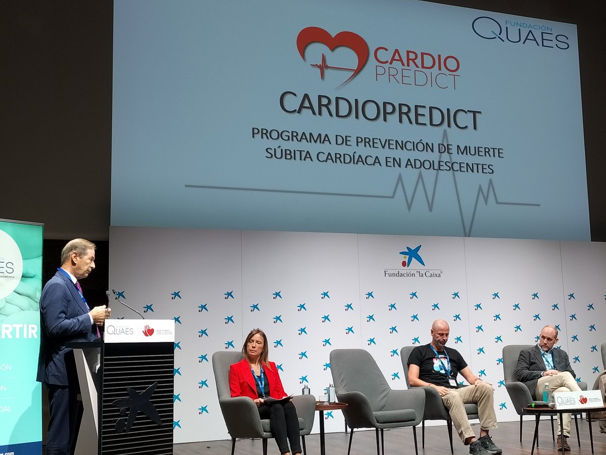 FQuaes's tweet photo. #CongresoMuerteSúbita @DrJTriasDeBes: “#CardioPredict es un programa enfocado a la prevención de la #MuerteSúbita en adolescentes con la intención de detectar anticipadamente anomalías cardiovasculares silenciosas” #TúPintas ❤ https://t.co/JVlvzuwo35