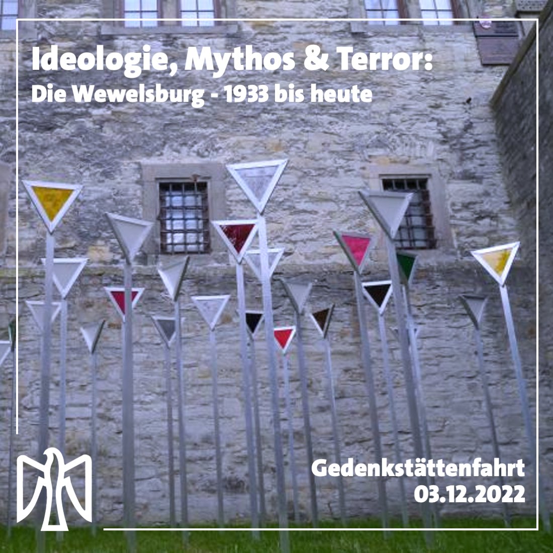 Wir Falken Münster fahren am 3.12.22 zur Wewelsburg, um uns die Geschichte des Konzentrationslagers anzuhören. Mitkommen können alle Interessierten von 14-27. Alle Infos &amp; Anmeldung unter: muenster.falkennrw.de/node/442