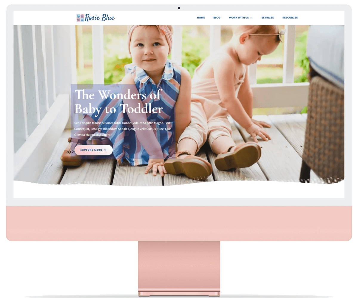 GlamsyDesigns's tweet photo. Rosie Blue is a fun, colorful &amp; attractive education homepage template. It is crafted specifically for Kindergarten child care, but can be used for any children oriented website such #babies #baby #brothers #childcare #childcare #children #education https://t.co/aIXG3NmGz4 https://t.co/MnwkgGsgW8