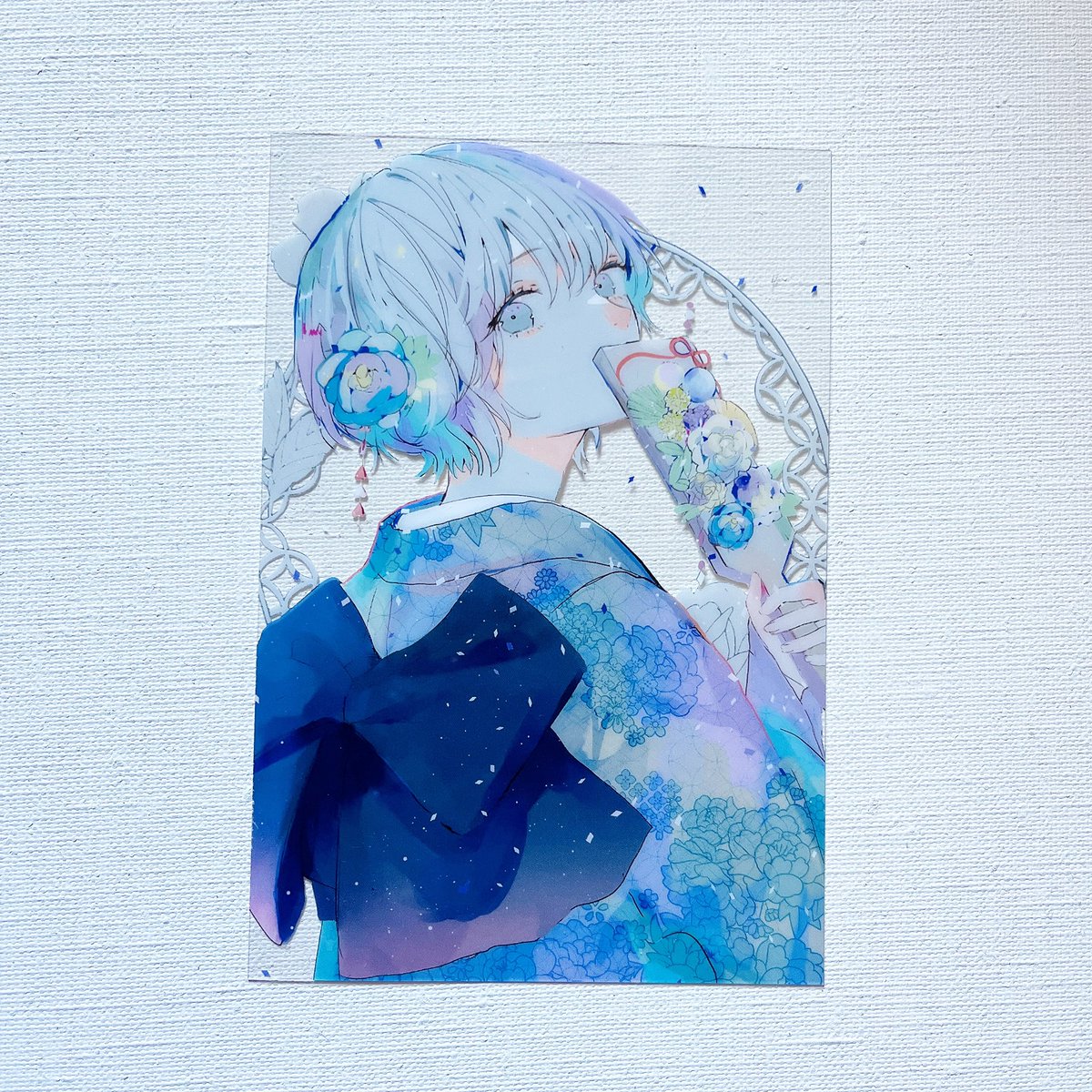 「#デザフェス56透明ポストカードたち 」|萩森じあのイラスト