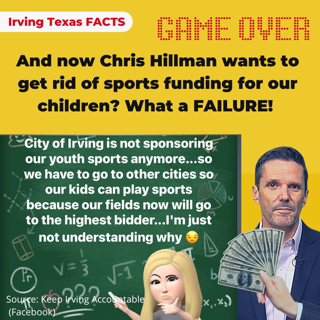 ItsDTruth's tweet photo. @thecityofirving #IrvingTexas is so corrupt—how is it taxpayers can vote on fire station aesthetics yet #CityOfIrving residents have…
❌NO SAY in how often trash is collected?
❌NO SAY on city sponsorship of youth sports?
❌NO SAY in how much a worthless City Manager is paid?
#IrvingInvests🐀 https://t.co/rArnCkwBE8