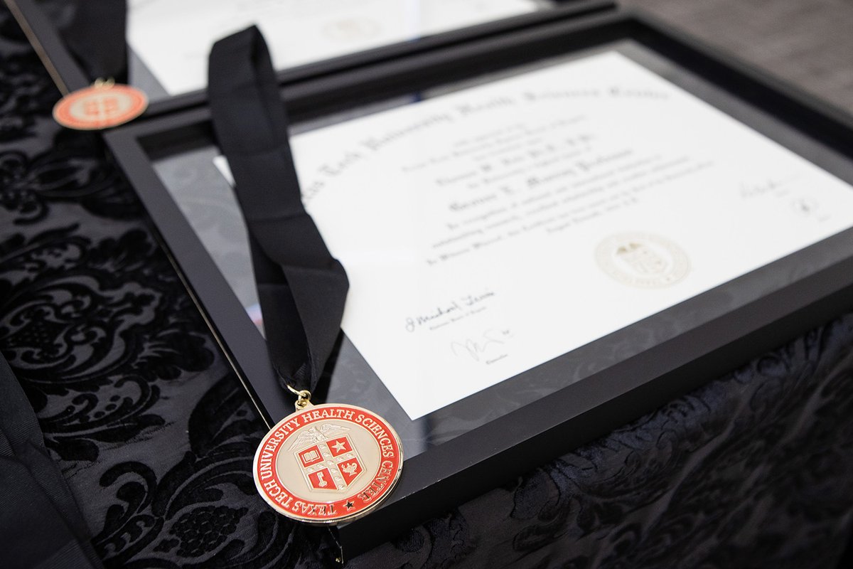 TTUHSC's tweet photo. This week, the #TTUHSC Office of the Provost hosted the Grover E. Murray Professorship Celebration! Past awardees, leadership and Mrs. Sally Murray attended to honor the two newest Grover E. Murray Professors — Sherry Sancibrian and Thomas Hale, Ph.D., https://t.co/UDx2Nu0OQb. https://t.co/EF9pjYoRzT