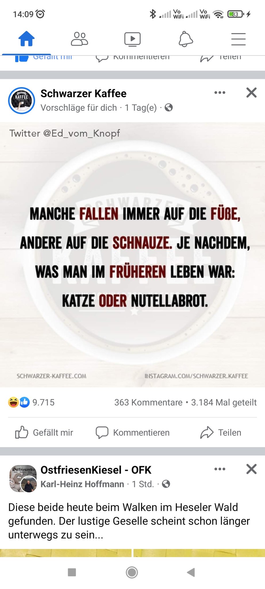 Die Mim on Twitter "Da scrollste, Entschuldigung, mein Hund scrollt (ich bin doch nicht auf FB