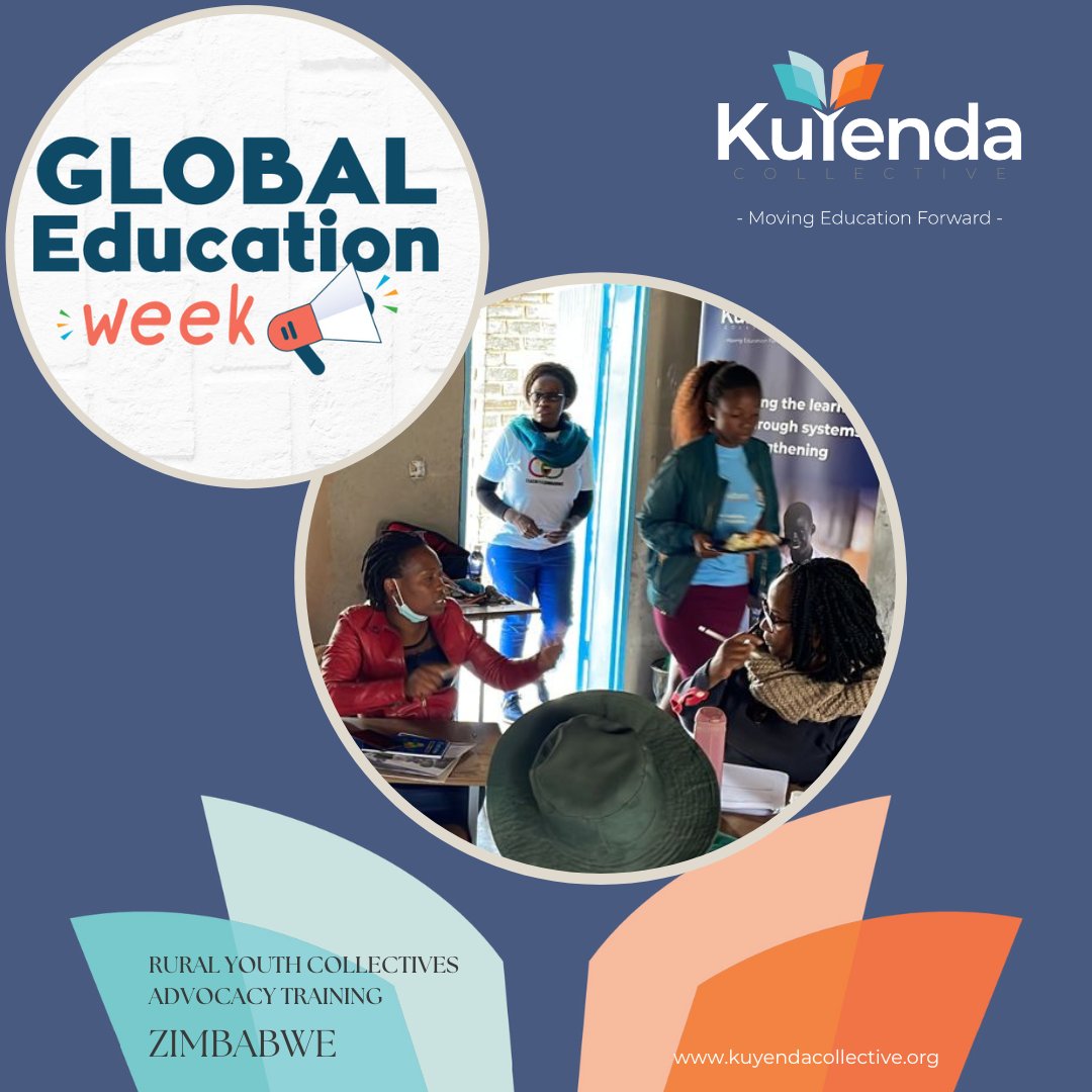 KuyendaC's tweet photo. The #KuyendaCollective celebrating #GlobalEducationWeek this week as we provide advocacy training to #RuralYouth in #Zimbabwe with our partner @teach4zim #MovingEducationForward https://t.co/dgmBRp4Svh