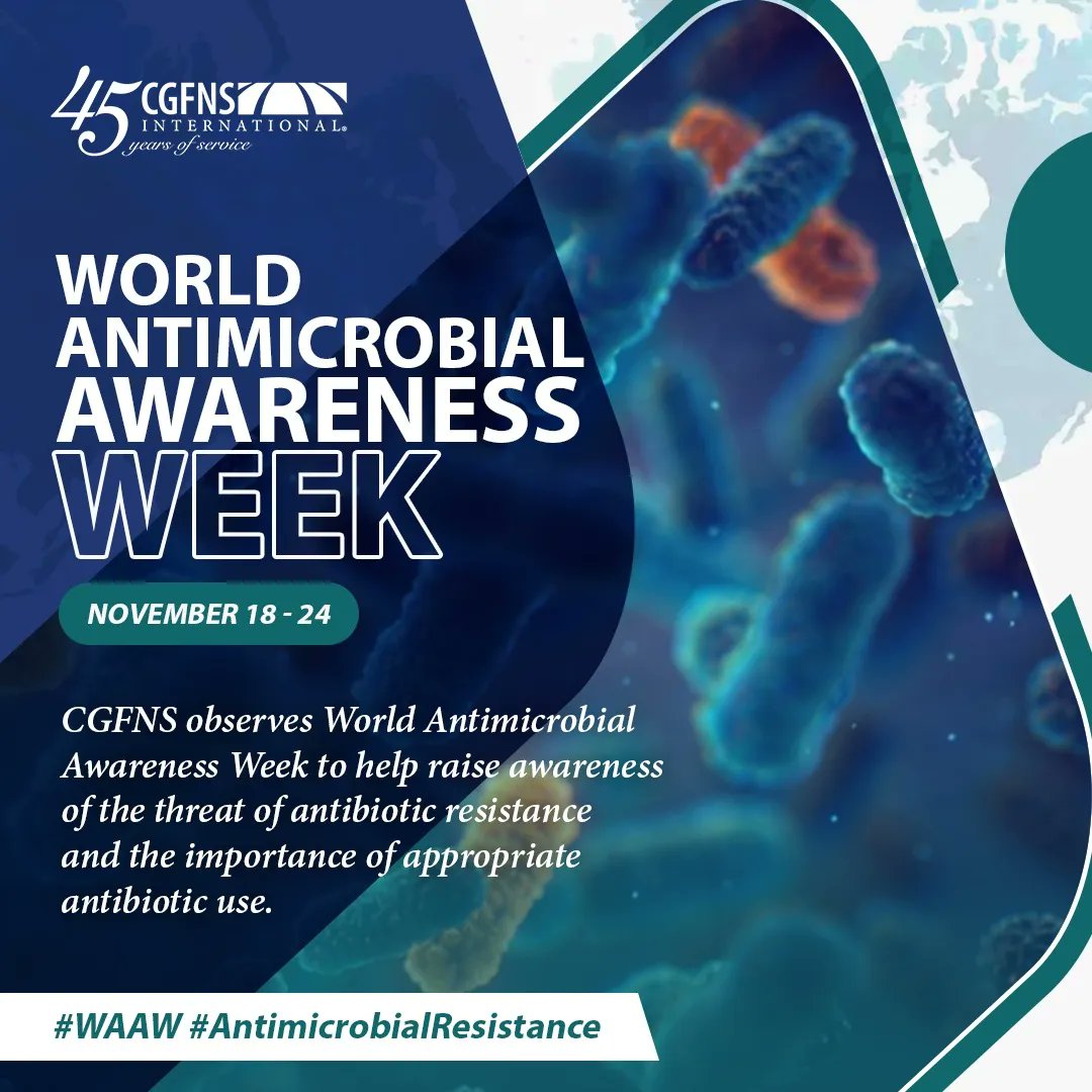 CGFNS's tweet photo. CGFNS observes World Antimicrobial Awareness Week to help raise awareness of the threat of antibiotic resistance and the importance of appropriate antibiotic use. #WAAW #AntimicrobialResistance https://t.co/sV2OCPYgmk https://t.co/dOODpcchTS