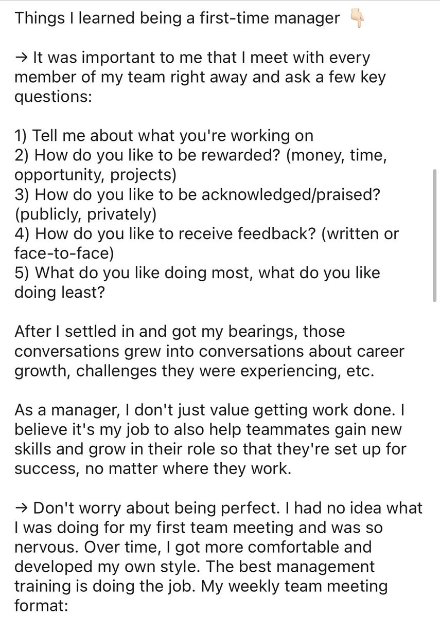 Managing a new team can be daunting but I follow these basics 🙂