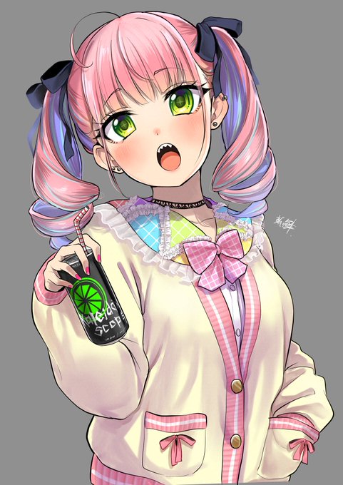 イベントのフライヤー向けに描いた女の子 