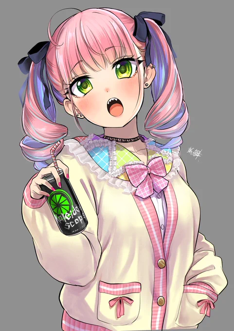 イベントのフライヤー向けに描いた女の子 