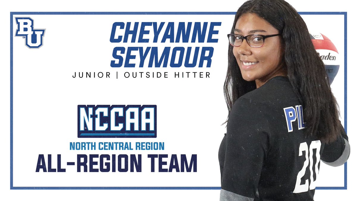 Junior Outside Hitter Cheyanne Seymour earns NCCAA North Central All-Region honor!