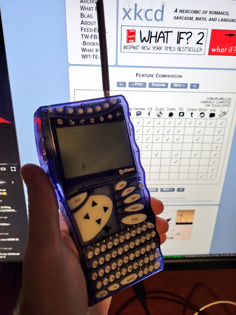 If anyone needs me I'll be on my cybiko