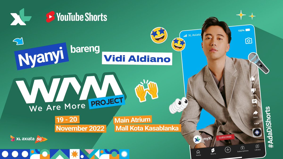 ilmannafian46's tweet photo. Kamu penasaran gak... ada artis siapa aja? udah siap belum ngerock bareng Virzha di #WAMProject ? Selain itu ada Vidi Aldiano, Tiara Andini, dan Isyana loch #AdaDiShorts https://t.co/URnIWCdF9S