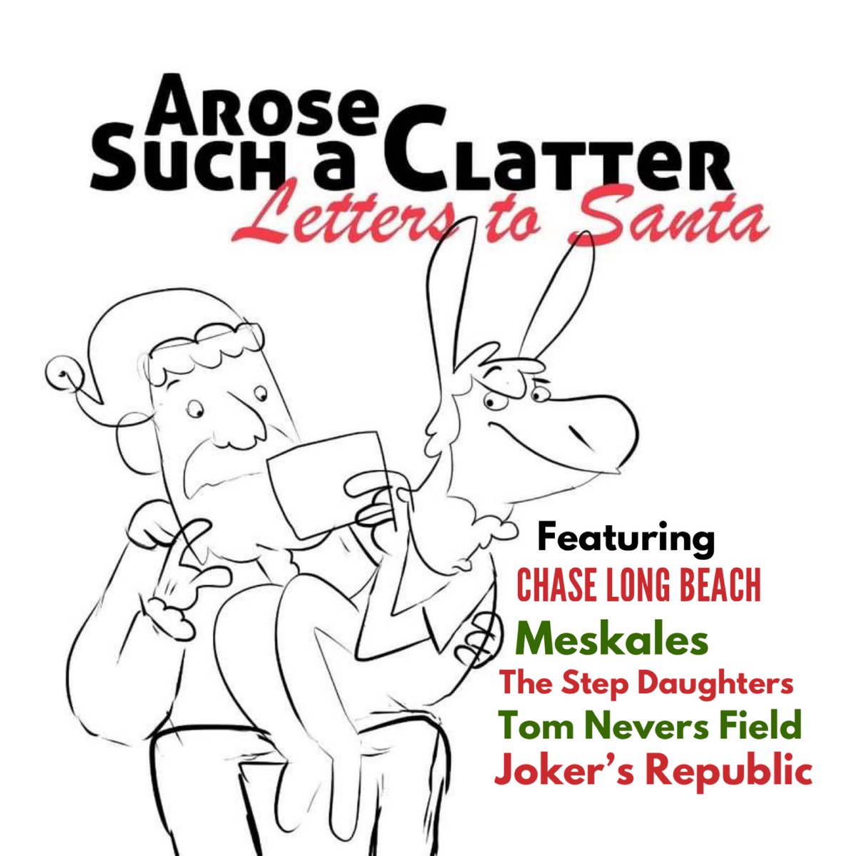 Early version of album art by <a href="/david_buist/">David Buist</a> . Excited to announce a few more bands. We will have songs from #chaselongbeach ( @KarenRobertsAct ) <a href="/meskales/">Meskales</a> #thestepdaughters #tomneversfield and @jokersrepublic . Album hits bandcamp on Friday December 2. #ska