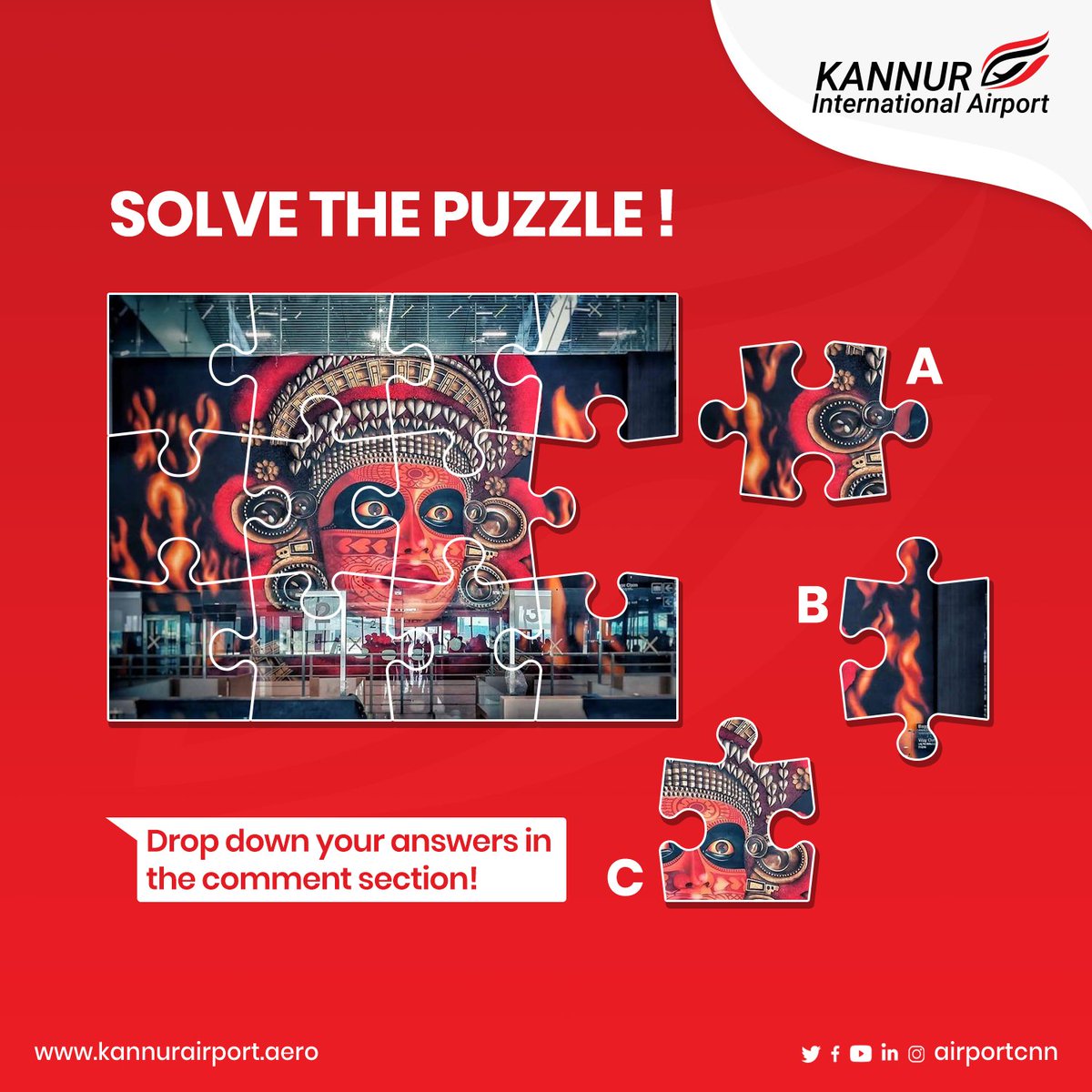 airportCNN's tweet photo. Solve the Puzzle!
Drop down your answers in the comment section!
#KannurInternationalAirport #kannurairport #kial #solve #puzzle #solvethepuzzlen #guess #contestalert #comment #play #playnwin https://t.co/A863xKrjlL