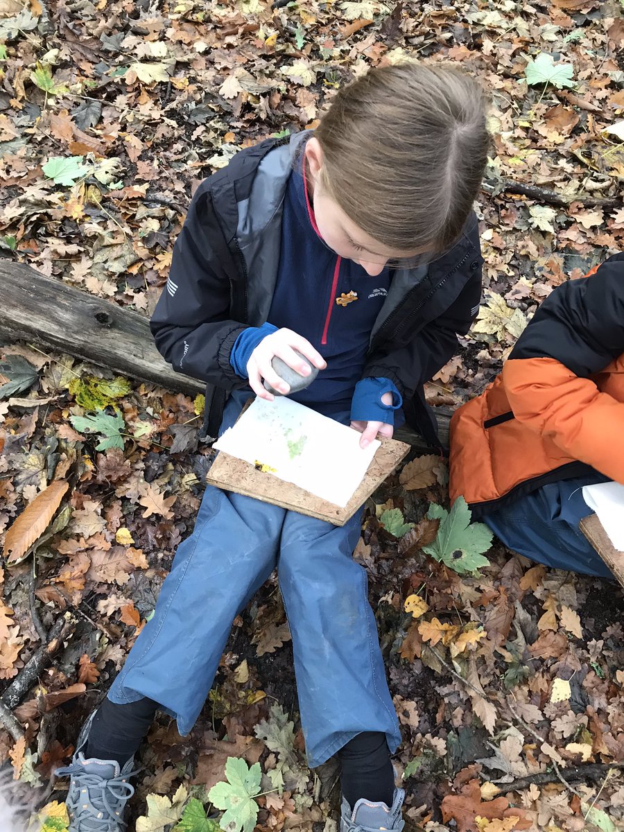 We are having fun learning how they caught food and made fires in the Stone Age. We have also had a go at making our own nature prints, which we are looking forward to displaying back at school