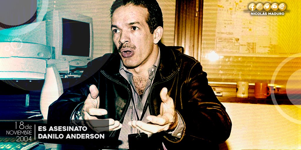 Recordamos el vil asesinato de Danilo Anderson, un hecho repudiable que no debe repetirse nunca más. La valentía, honestidad y el carácter decidido de nuestro "Fiscal Valiente", lo hizo merecedor del amor y el reconocimiento del Pueblo venezolano. ¡Honor y Gloria!