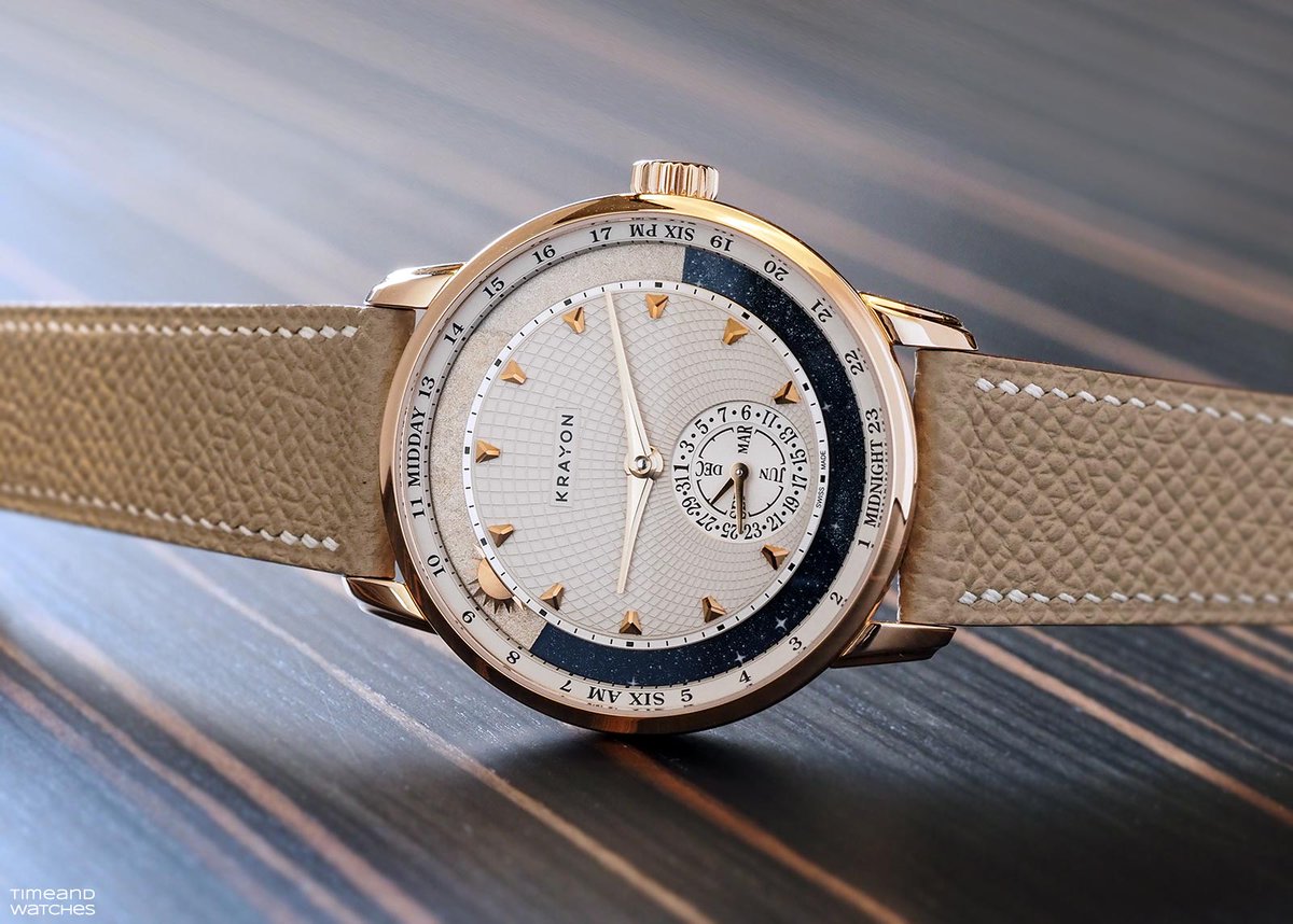 time_watches's tweet photo. The #Krayon Anywhere indicates the time of sunrise and sunset at any point on the globe chosen by its wearer. We had the chance to take some pictures of this timepiece at the #Pisa flagship store in Milan and we are now delighted to share them at https://t.co/ZZiwwvSxjJ https://t.co/WyRRyBoYOs