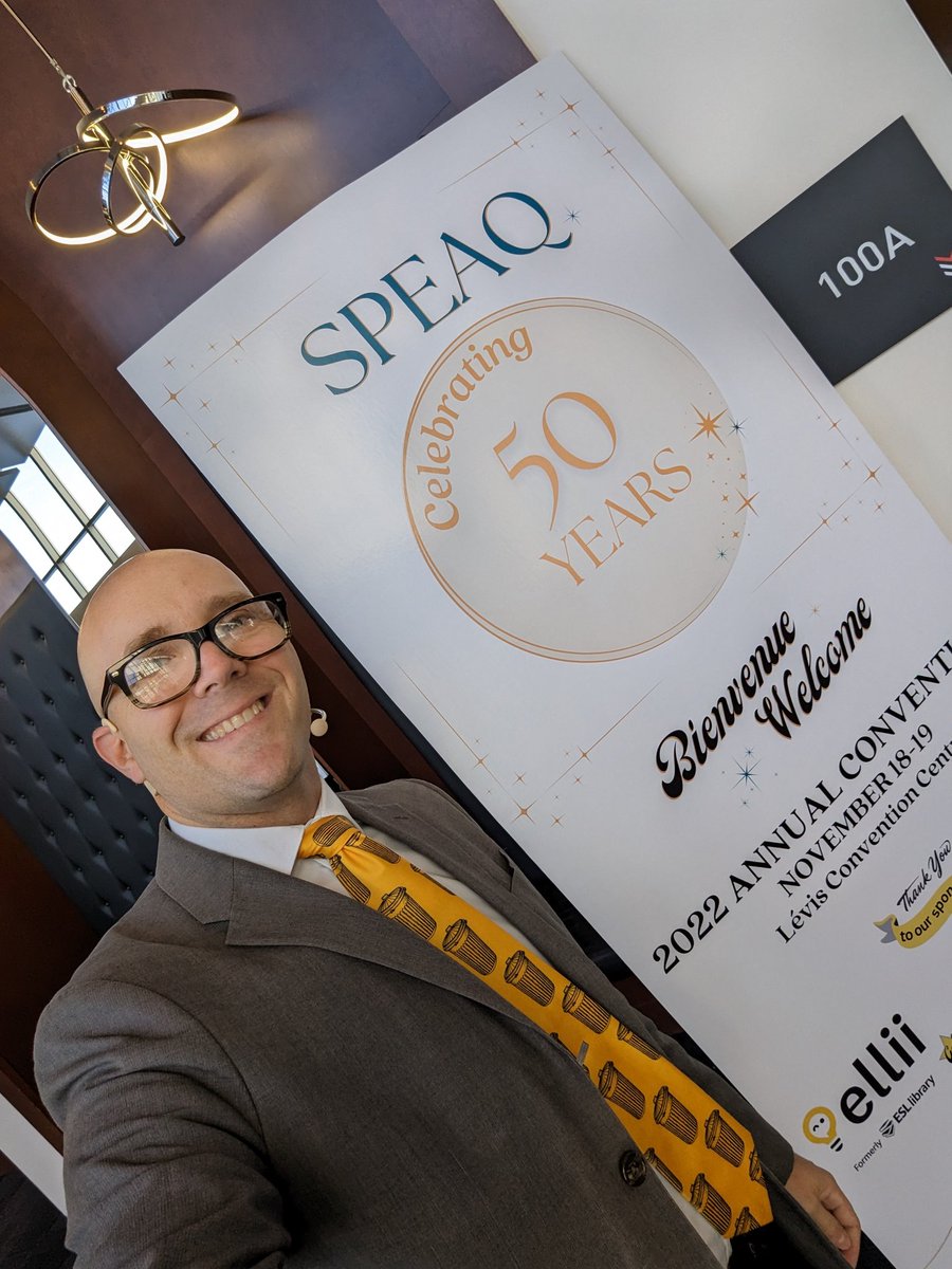 It's SPEAQ time!

Excited to meet teachers of English as a second language here in Quebec!

#speaq #speaqesl #speaq50