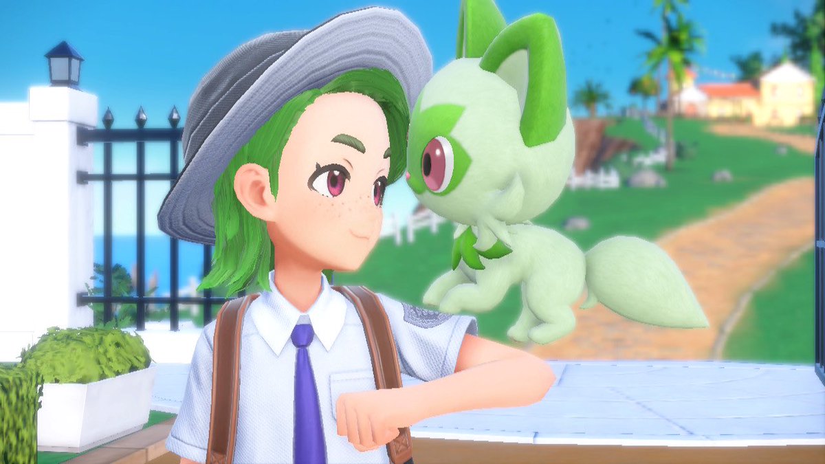 Fern_whistle's tweet photo. #pokemonviolet twinning!!1!! https://t.co/lverHdFAMX