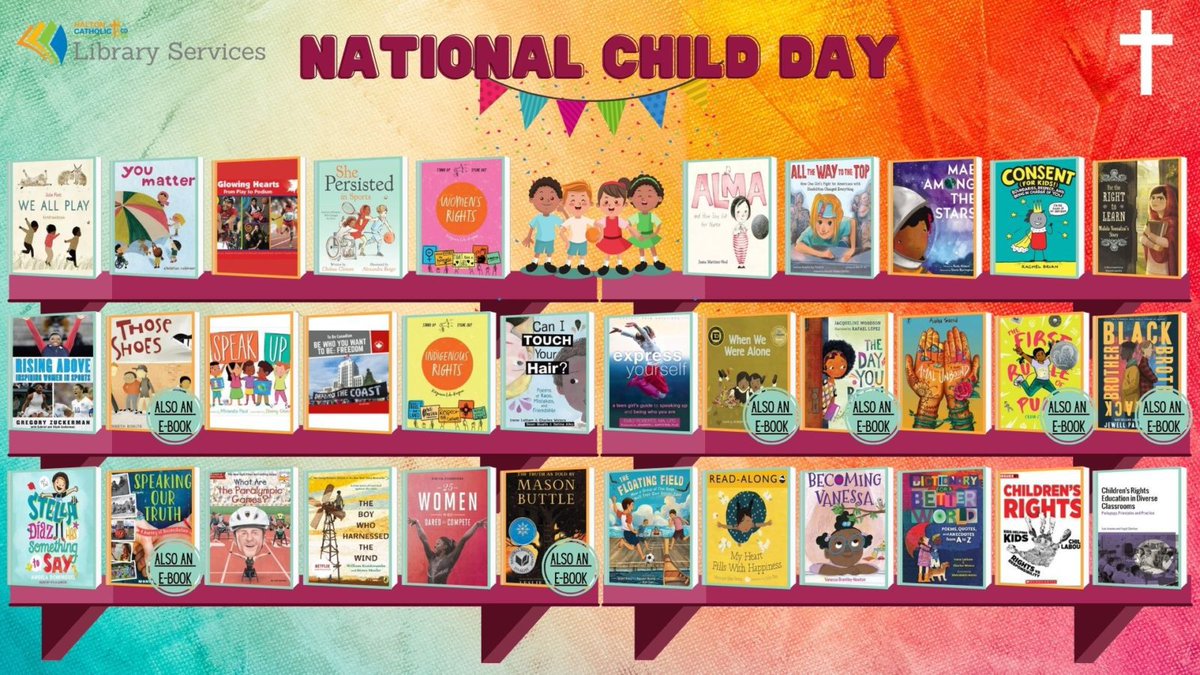 We celebrate National Child Day on Nov 20th. This day recognizes rights of children &amp; reflects the UN Declaration of the Rights of the Child. This year’s theme is the right to participate. Check out our bookshelf for resources available through the LRC. library.hcdsb.org/news