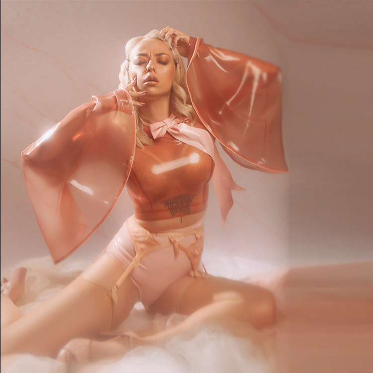 t_tcbas's tweet photo. A perfect fit for any exciting bedroom escapades, our soft boudoir outfit includes a transparent pink blouse and baby pink bow. Made just for you, by leading latex fashion designer Doreen Koletschka.

Order yours today 👉 https://t.co/Mz9qzfr4yp

#latexmodel #latexdesign #TCBASC https://t.co/NamlJ4q9KF