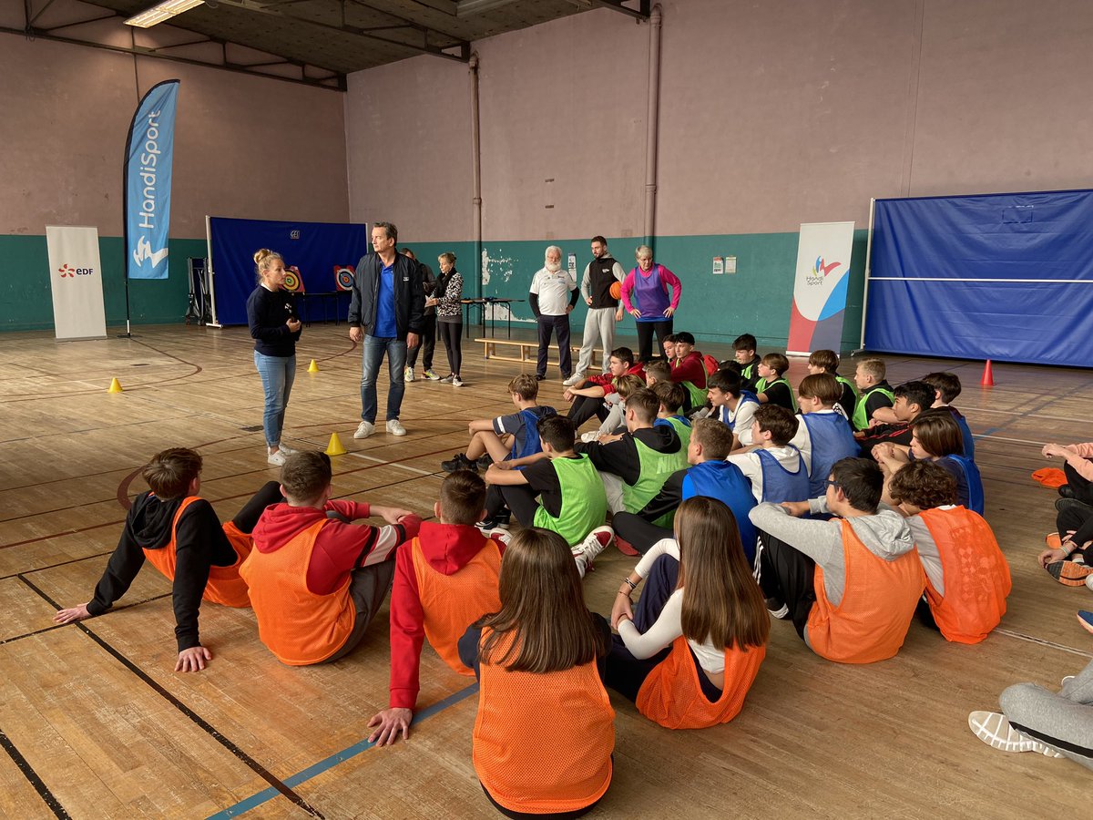 LaurentHoppe's tweet photo. ✅ Un champion dans mon école avec @EDFofficiel au @LyceeLoritz et la présence de Gwladys Lemoussu médaillée @FranceOlympique 🥇🥈🥉
👏🏻 Bel exemple de résilience et d’inclusion auprès des élèves de @acnancymetz #ecoleinclusive #jop2024 https://t.co/e0WUWQNrit