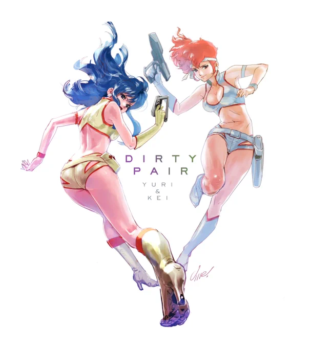 出遅れ感満載だけどRTしてみました>ダーペのアリスギアコラボ んでいつもの過去絵 #dirtypair 