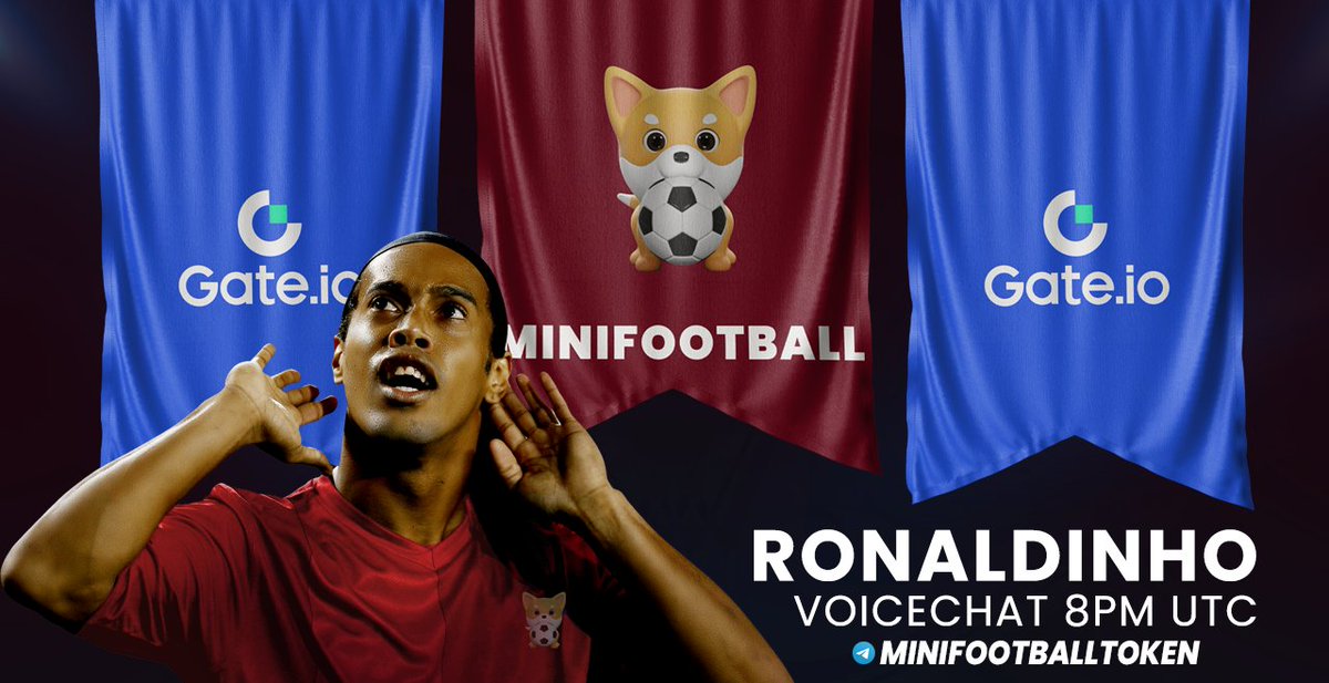 minifootballeth's tweet photo. Today at 8PM UTC (5pm Sao Paulo time) @10Ronaldinho will be joining our voicechat.

https://t.co/EheIKG1UEc official listing date and announcement coming soon.

Be there.🔥

#bnb #bsc #binance #pancakeswap #Gateio  #BSCGem #BSCGemsAlert #BSCNews #bscdaily #Qatar2022 #Qatar #Dubai https://t.co/qDnsjTwCAA