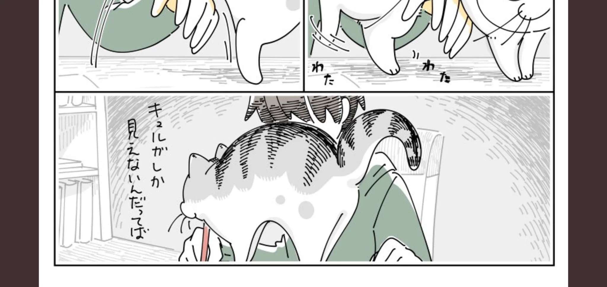 @kyuryuZ 動きに身に覚えがありすぎる
特にここ↓　うちの猫もこんな感じだった 