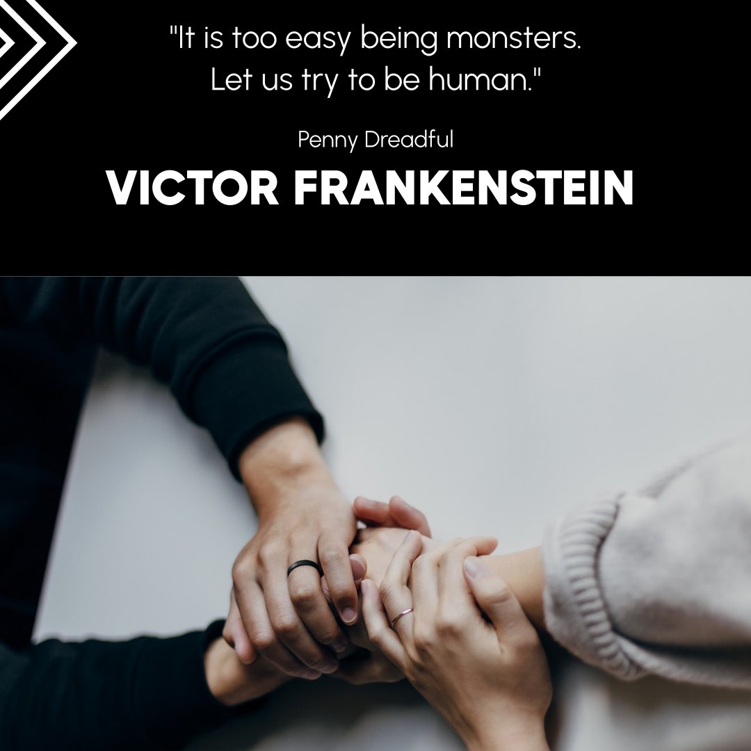 blackstag_io's tweet photo. Victor Frankenstein - It is too easy being monsters. Let us try to be human.

#pennydreadful https://t.co/6082iLWNGp