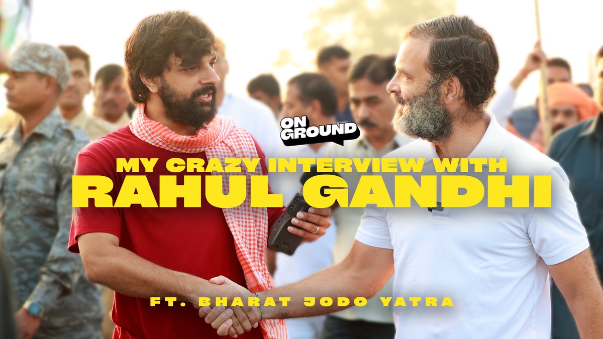 UFbySamdishh's tweet photo. Earlier this month @Samdish  went on a morning walk in Telengana and bumped into his friend, @RahulGandhi . The video is out now on the new channel, On Ground!
Woohooo!! Jao Dekho!!

Watch here : https://t.co/CsyN1qBfgK

#BharatJodoYatra #RahulGandhi #UnfilteredbySamdish https://t.co/0UhjGUECVI