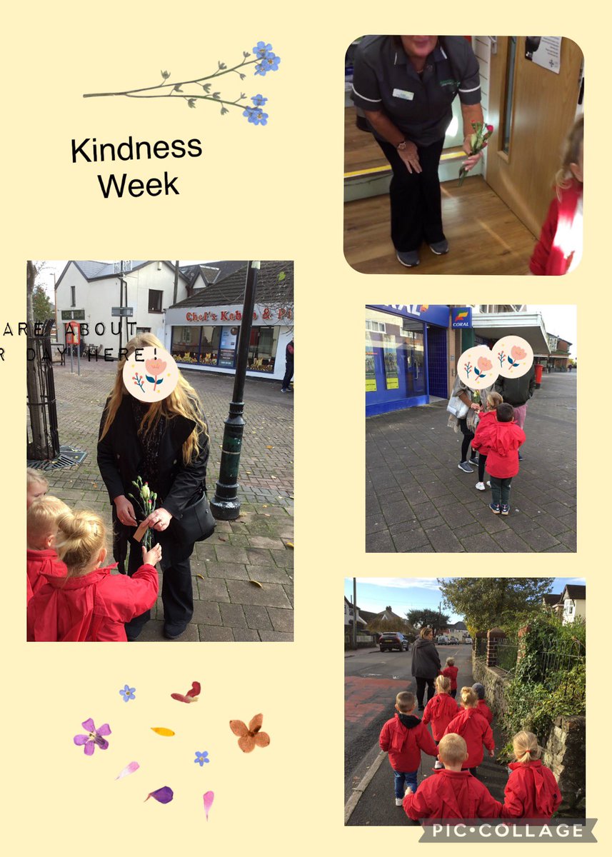 We have been sharing kindness in nursery this week. The children created gift tags and bunched up flowers to give to a selection of people in our local community to say thank you for all that they do! #kindnessweek #earlyyears #spreadthehappiness