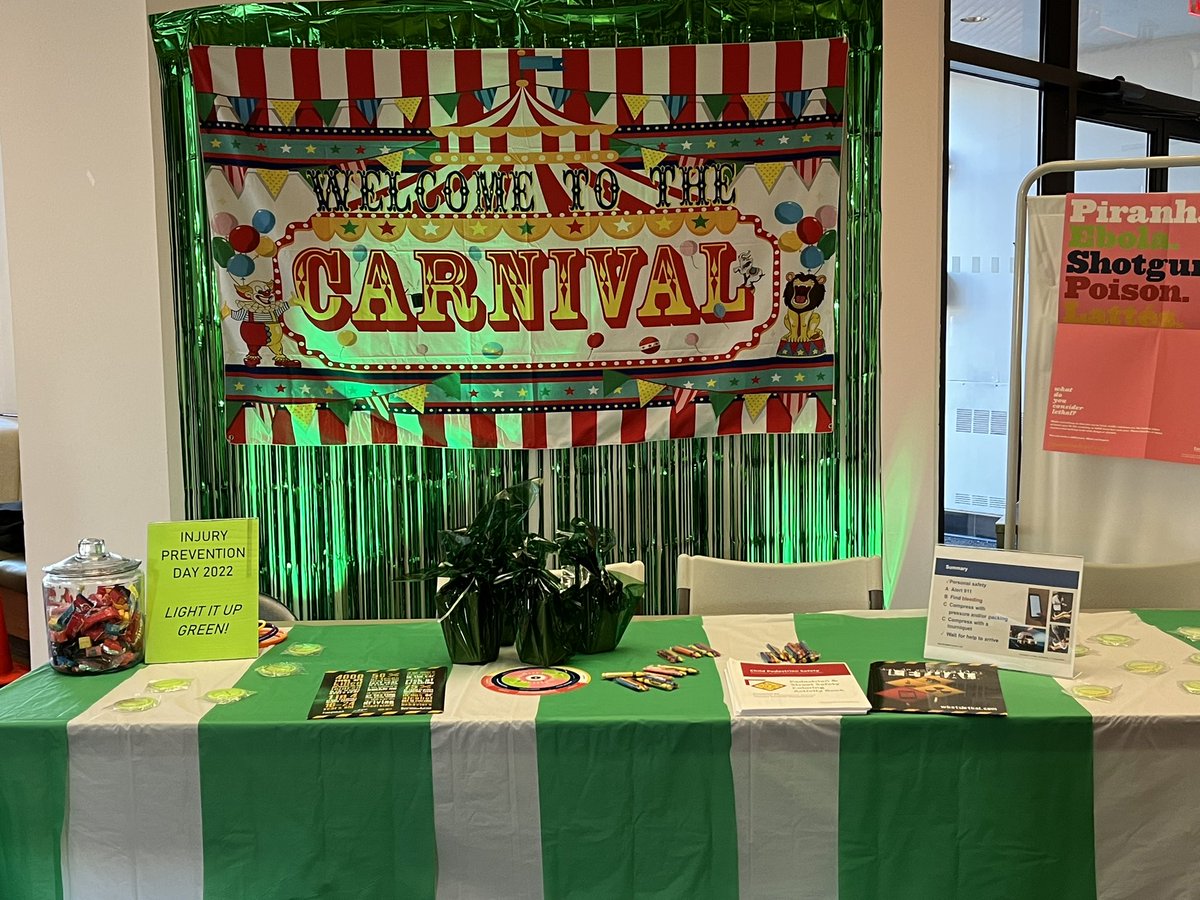 queens_trauma's tweet photo. It’s National Injury Prevention Awareness! Come Join your Queens Injury Prevention Coordinator for IP Games &amp; Prizes! #trauma #InjuryPrevention @nyphospital @NYPCommunity https://t.co/JJD9BkVrei