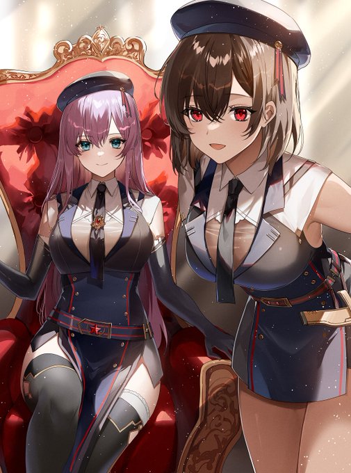 Courtesy visit to the girls

「今日は遠方からありがとう、とても有意義な時間だったよ」

「お疲れさまでした、またお会いしましょうね」

※イラストは久賀フーナ先生にご依頼しました。ありがとうございました!
※skebコミッションです 無断使用・転載お断り 